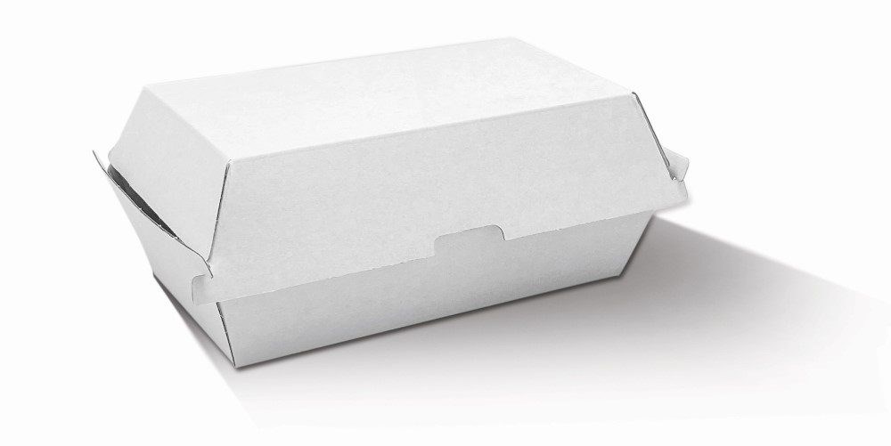 Snack Box - Regular/ White Corrugated / Plain 200pc/ctn